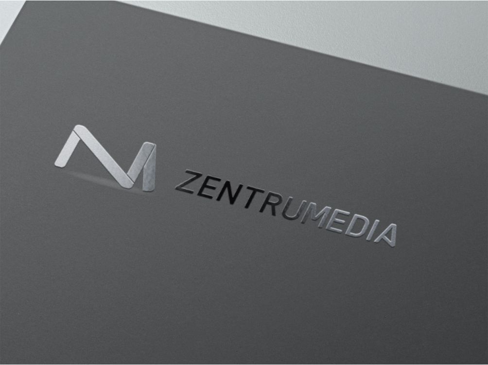 Zentrumedia - logo e corporate identity per agenzia di comunicazione di Tirana